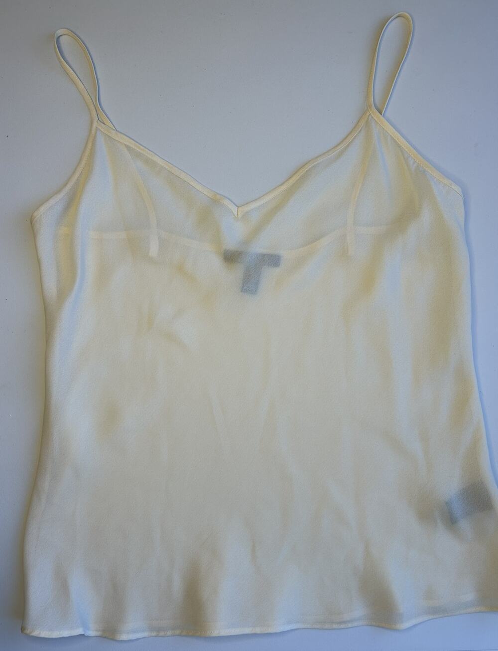 Lauren Ralph Lauren Cream Spaghetti Strap Camisole Tank Top Size Large